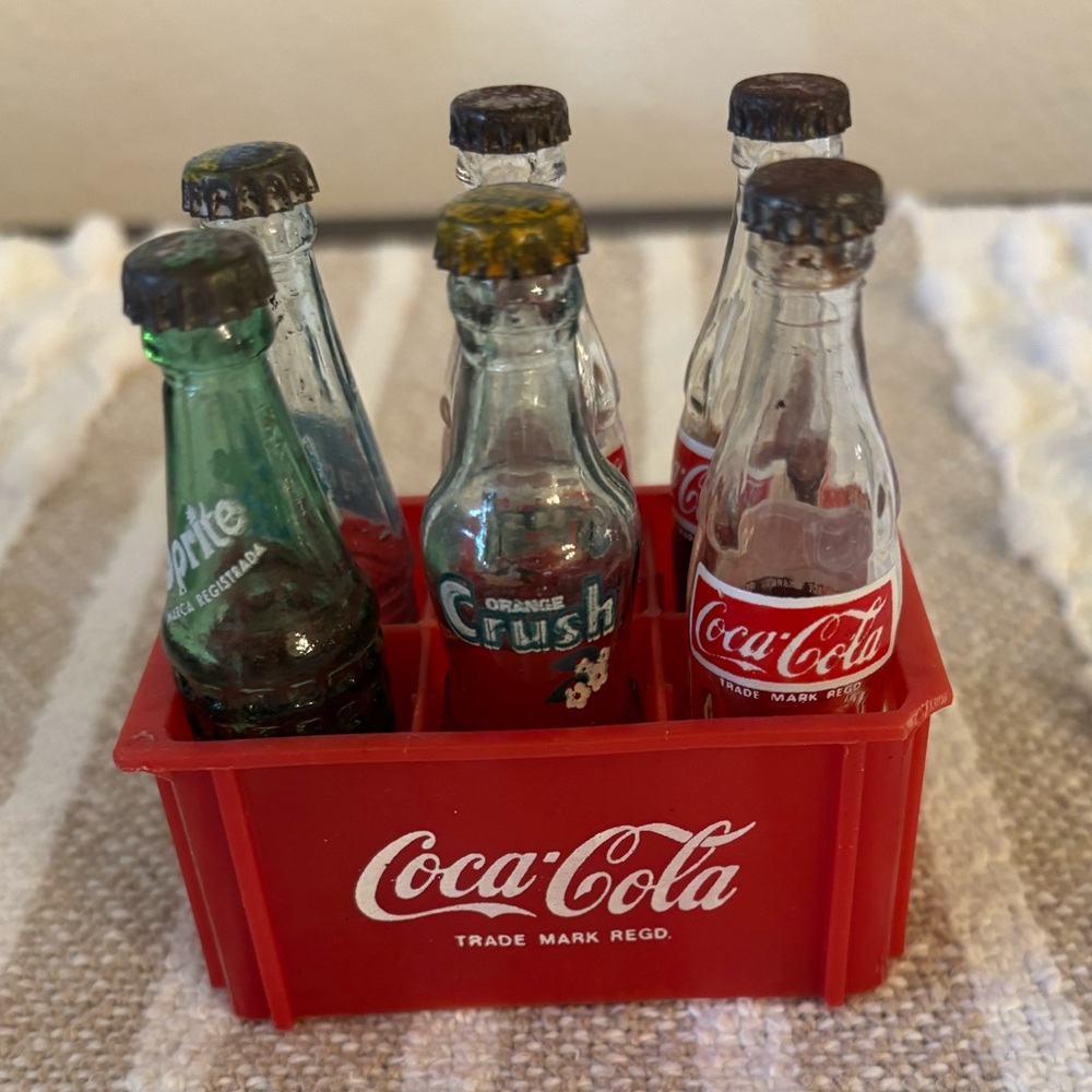 Vintage miniature Coca-Cola bottles